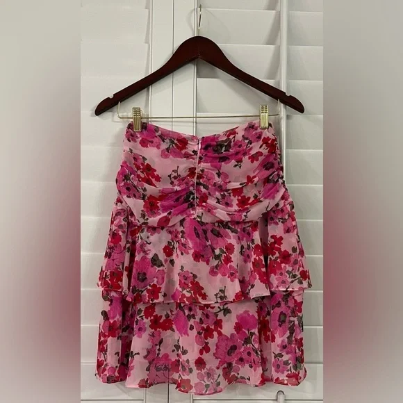 MISA Los Angeles Silk Elisa Floral Mini Skirt - Picture 3 of 9